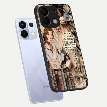  Bookish Dream World phone case For Oppo K13 5G showing premium glass back cover with detailed artwork