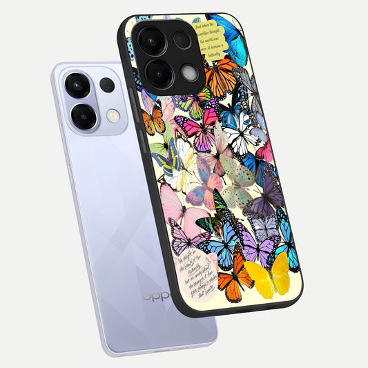  Butterflies Petal Dream phone case For Oppo K13 5G showing premium glass back cover with detailed artwork