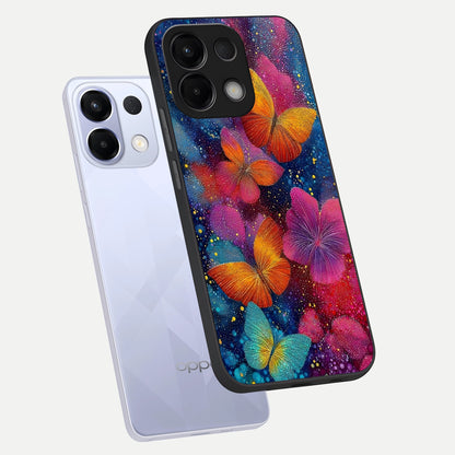  Butterfly Dream Mist phone case For Oppo K13 5G showing premium glass back cover with detailed artwork