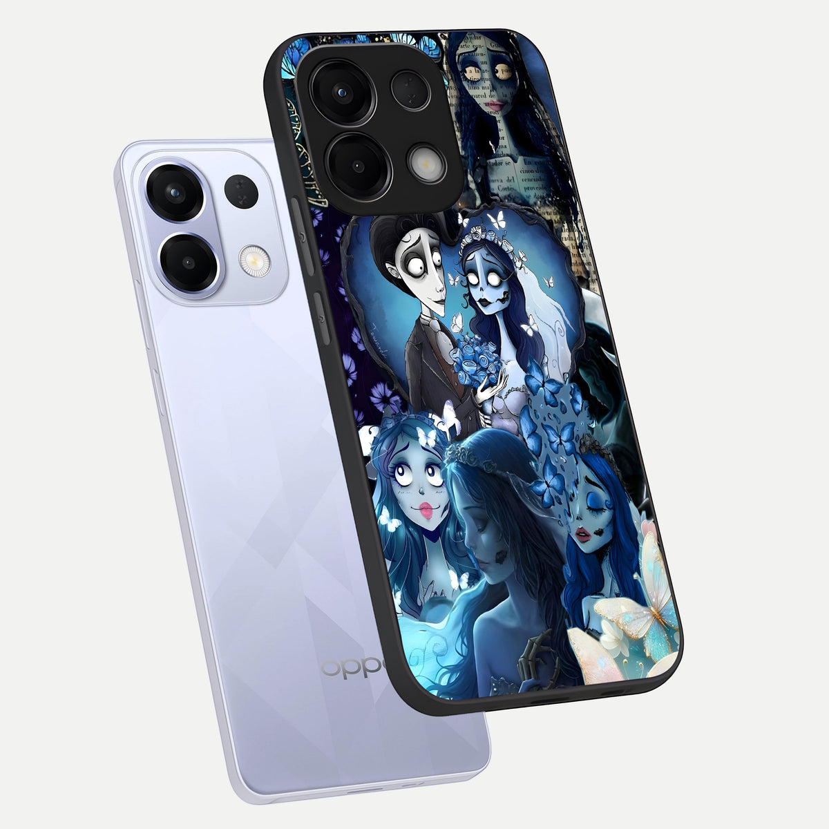  Butterfly Ghost Soul phone case For Oppo K13 5G showing premium glass back cover with detailed artwork