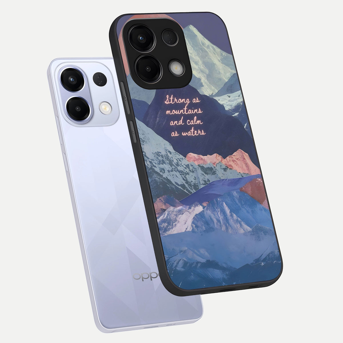  Celestial Mountain Calm phone case For Oppo K13 5G showing premium glass back cover with detailed artwork