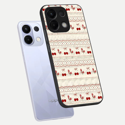  Cherry Bloom Charm phone case For Oppo K13 5G showing premium glass back cover with detailed artwork