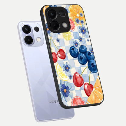  Citrus Bloom Joy phone case For Oppo K13 5G showing premium glass back cover with detailed artwork