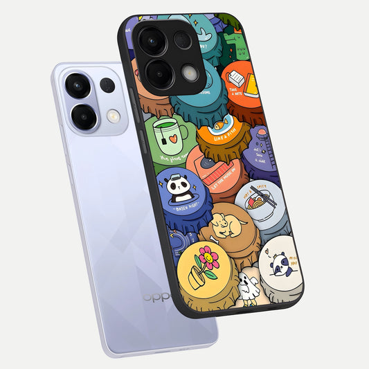  Coins Patterns phone case For Oppo K13 5G showing premium glass back cover with detailed artwork