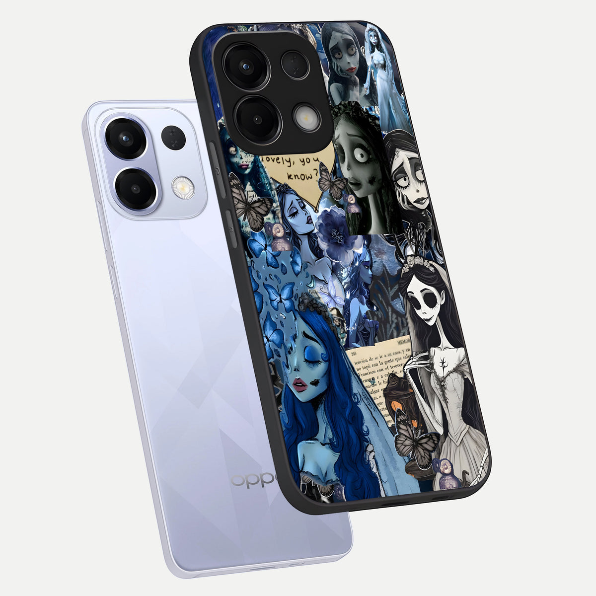  Corpse Bride Posters phone case For Oppo K13 5G showing premium glass back cover with detailed artwork