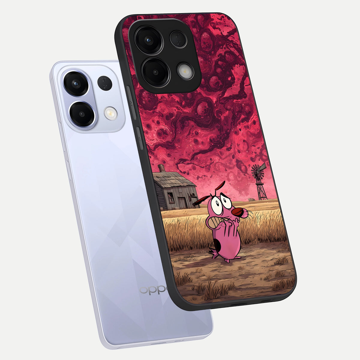  Courage Under Sky phone case For Oppo K13 5G showing premium glass back cover with detailed artwork