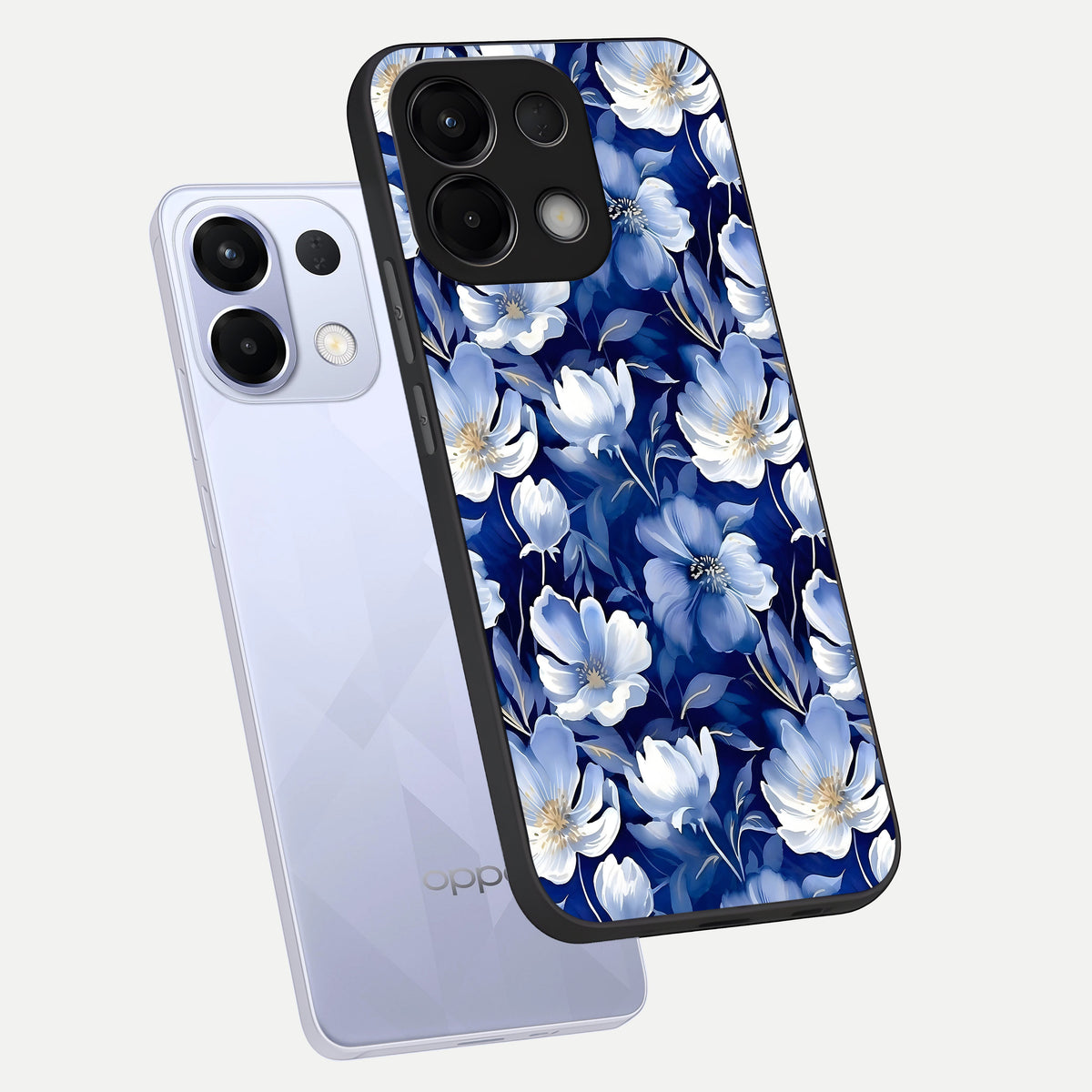  Cute Floral Patterns phone case For Oppo K13 5G showing premium glass back cover with detailed artwork