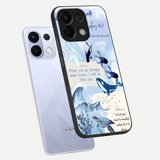  Faithful Ocean Promise phone case For Oppo K13 5G showing premium glass back cover with detailed artwork