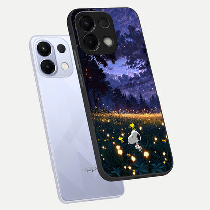  Firefly Meadow Magic phone case For Oppo K13 5G showing premium glass back cover with detailed artwork