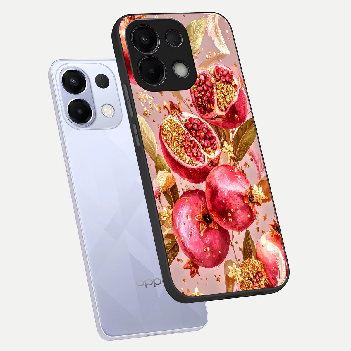  Golden Bloom Glow phone case For Oppo K13 5G showing premium glass back cover with detailed artwork