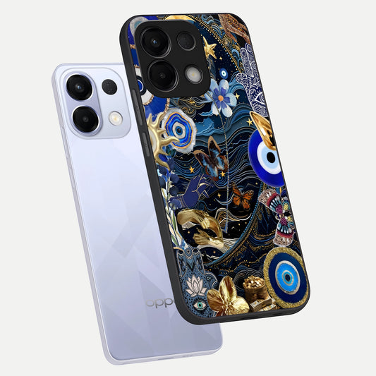  Golden Moon Magic phone case For Oppo K13 5G showing premium glass back cover with detailed artwork