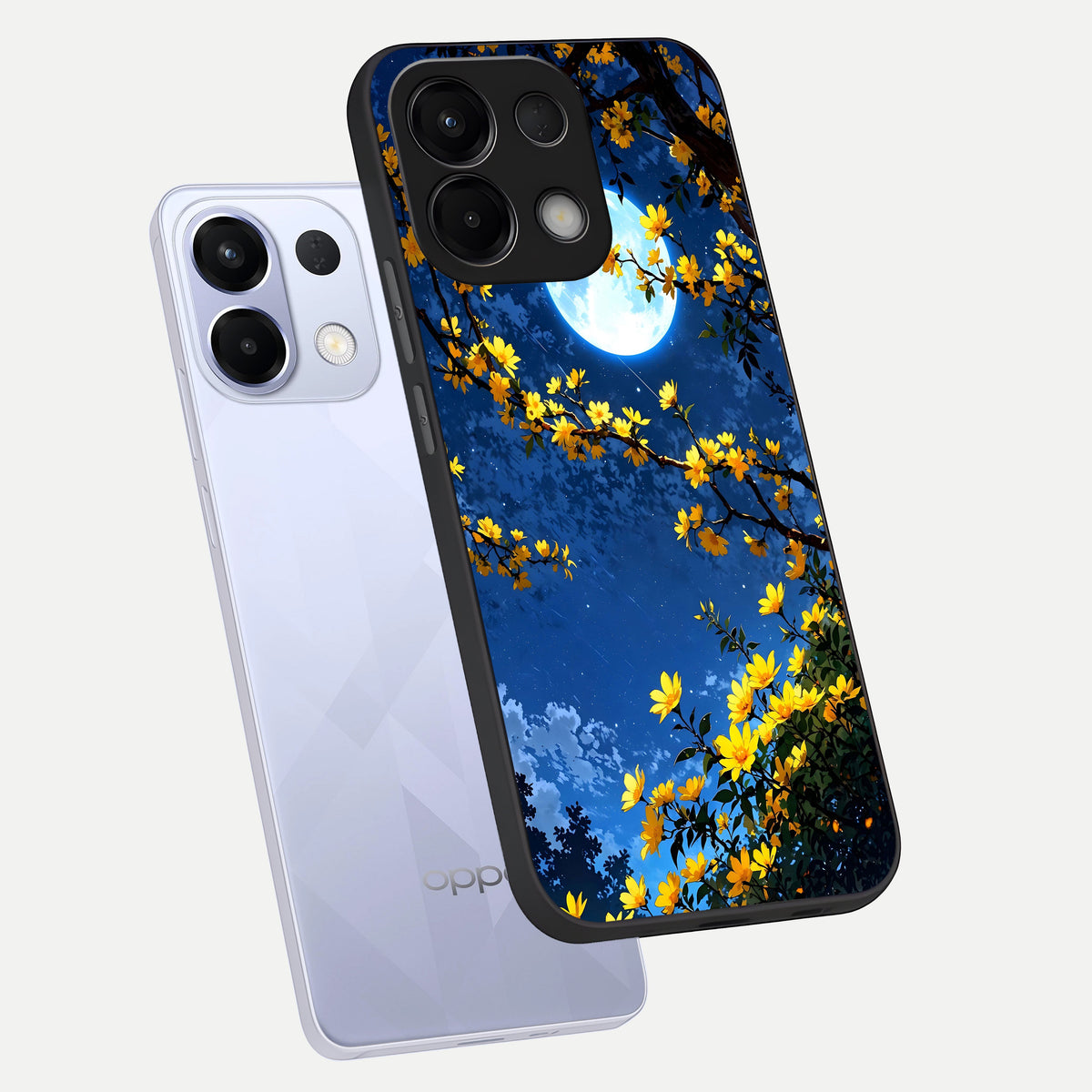  Golden Night Glow phone case For Oppo K13 5G showing premium glass back cover with detailed artwork