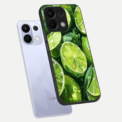  Green Kawasaki phone case For Oppo K13 5G showing premium glass back cover with detailed artwork