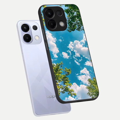  Green Moon Energy phone case For Oppo K13 5G showing premium glass back cover with detailed artwork