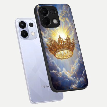  Heavenly Crown Light phone case For Oppo K13 5G showing premium glass back cover with detailed artwork