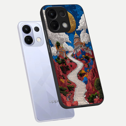  Heavenly Moon Path phone case For Oppo K13 5G showing premium glass back cover with detailed artwork
