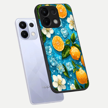  Ice Cube With Orange phone case For Oppo K13 5G showing premium glass back cover with detailed artwork