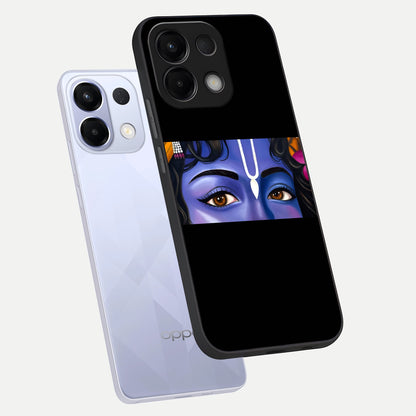  Krishna Eye phone case For Oppo K13 5G showing premium glass back cover with detailed artwork