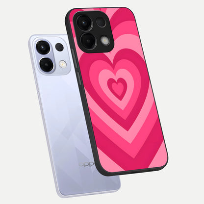  Layered Love Hearts phone case For Oppo K13 5G showing premium glass back cover with detailed artwork