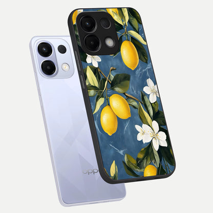  Lemon Dream Garden phone case For Oppo K13 5G showing premium glass back cover with detailed artwork