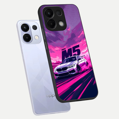  MS Neon Car phone case For Oppo K13 5G showing premium glass back cover with detailed artwork