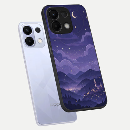  Minimal Night View phone case For Oppo K13 5G showing premium glass back cover with detailed artwork