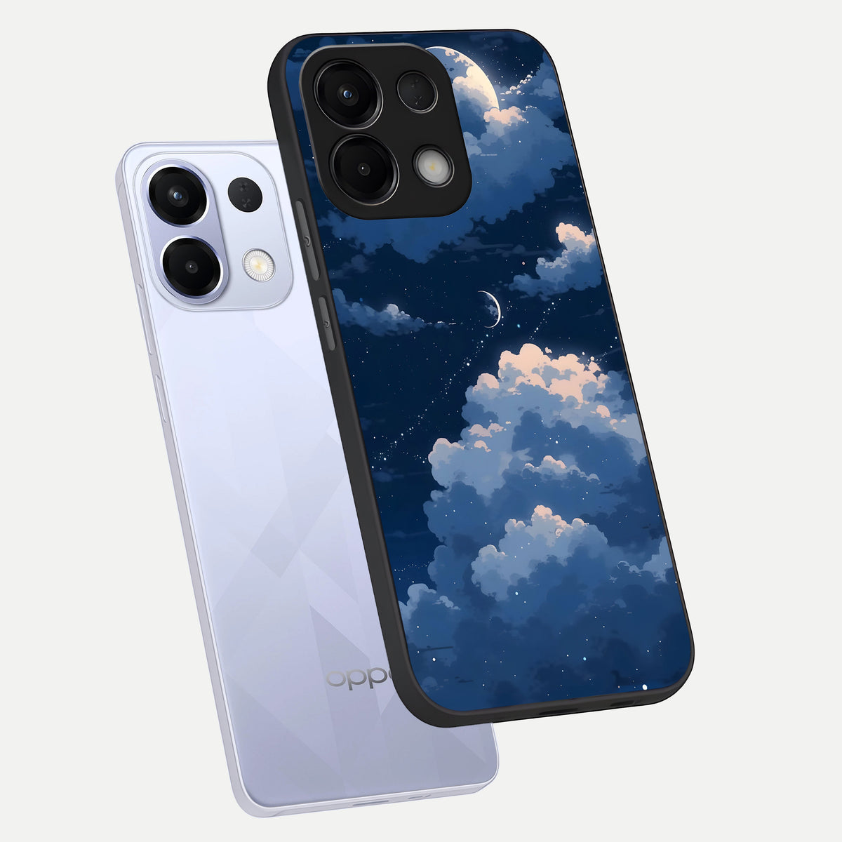 Moon Dream Haze phone case For Oppo K13 5G showing premium glass back cover with detailed artwork