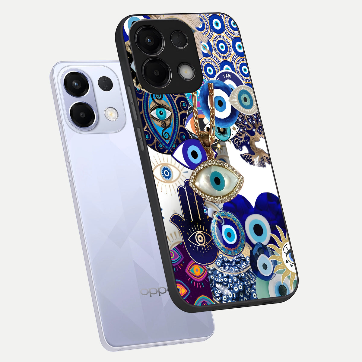  Mystic Charm Eye phone case For Oppo K13 5G showing premium glass back cover with detailed artwork