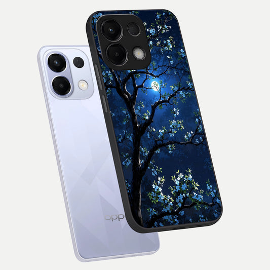  Mystic Floral Night phone case For Oppo K13 5G showing premium glass back cover with detailed artwork