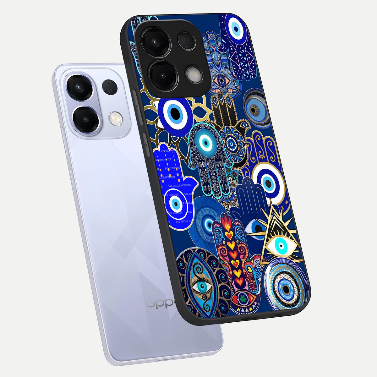  Mystic Palm Guard phone case For Oppo K13 5G showing premium glass back cover with detailed artwork