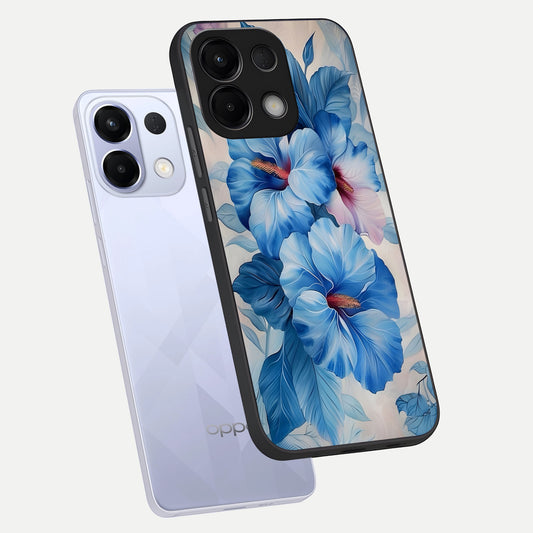 Ocean Hibiscus Grace phone case For Oppo K13 5G showing premium glass back cover with detailed artwork
