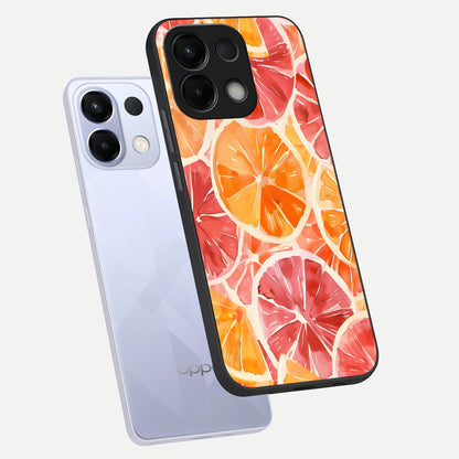  Orange Fruits Pattern phone case For Oppo K13 5G showing premium glass back cover with detailed artwork