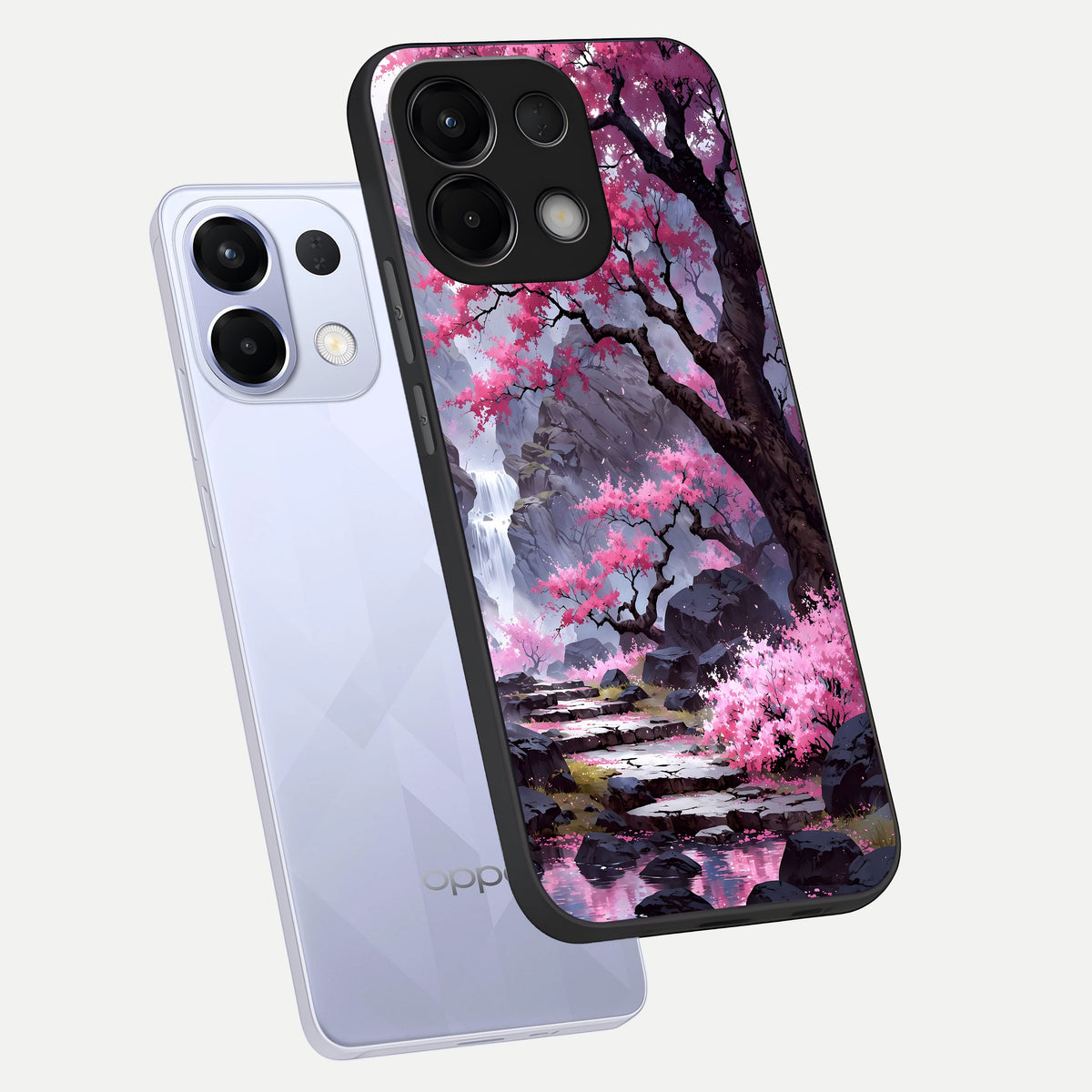 Pink Sunflower Glow phone case For Oppo K13 5G showing premium glass back cover with detailed artwork
