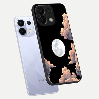  Shade Cloud Moon phone case For Oppo K13 5G showing premium glass back cover with detailed artwork