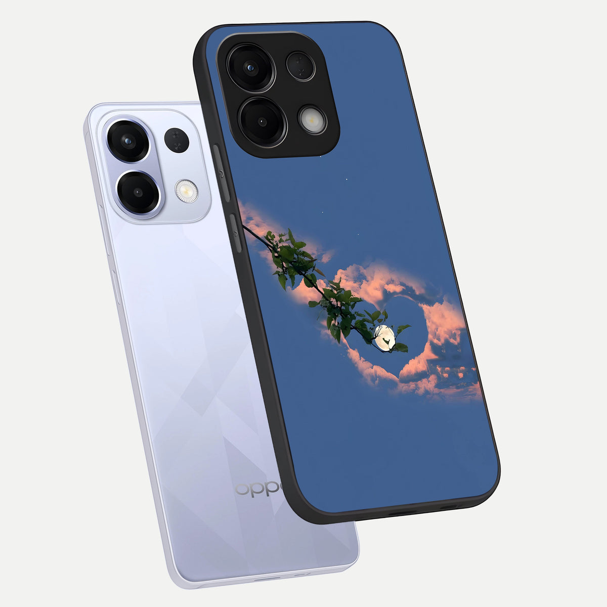  Sky Under Tree phone case For Oppo K13 5G showing premium glass back cover with detailed artwork