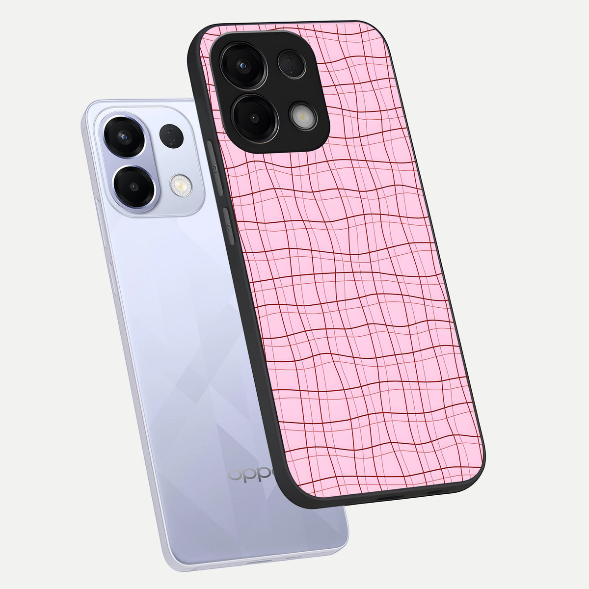  Soft Grid Bliss phone case For Oppo K13 5G showing premium glass back cover with detailed artwork