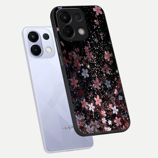  Starlit Flower Dreams phone case For Oppo K13 5G showing premium glass back cover with detailed artwork