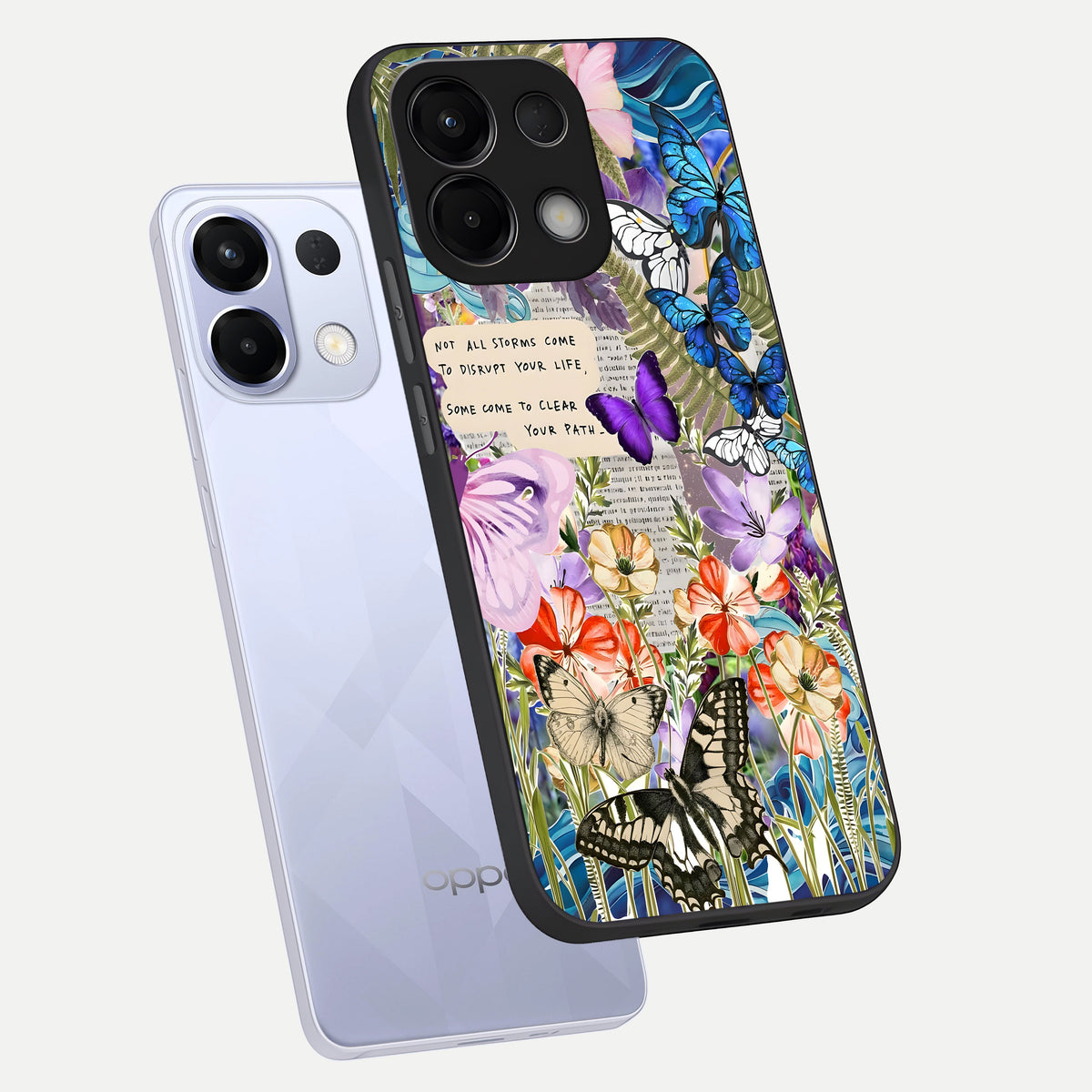  Storm Path Bloom phone case For Oppo K13 5G showing premium glass back cover with detailed artwork