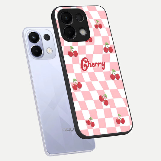  Sweet Cherry Vibes phone case For Oppo K13 5G showing premium glass back cover with detailed artwork