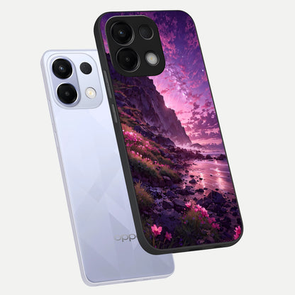  Twilight Blossom Coast phone case For Oppo K13 5G showing premium glass back cover with detailed artwork