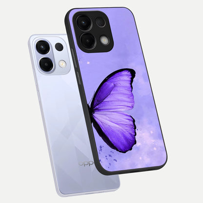 Violet Dream Wing phone case For Oppo K13 5G showing premium glass back cover with detailed artwork