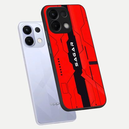  Voltage Rise CYBERPUNK Custom Name phone case For Oppo K13 5G showing premium custom name glass back cover