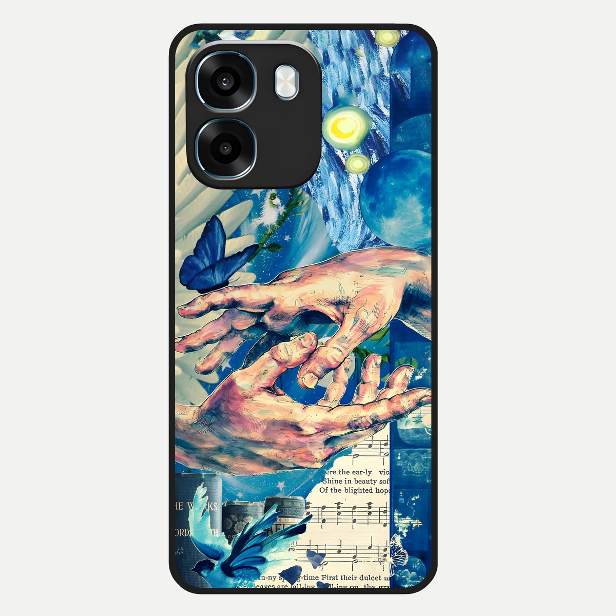  Aesthetic Divider Glass Case For Oppo K14 5G back cover – full design glossy printed glass finish
