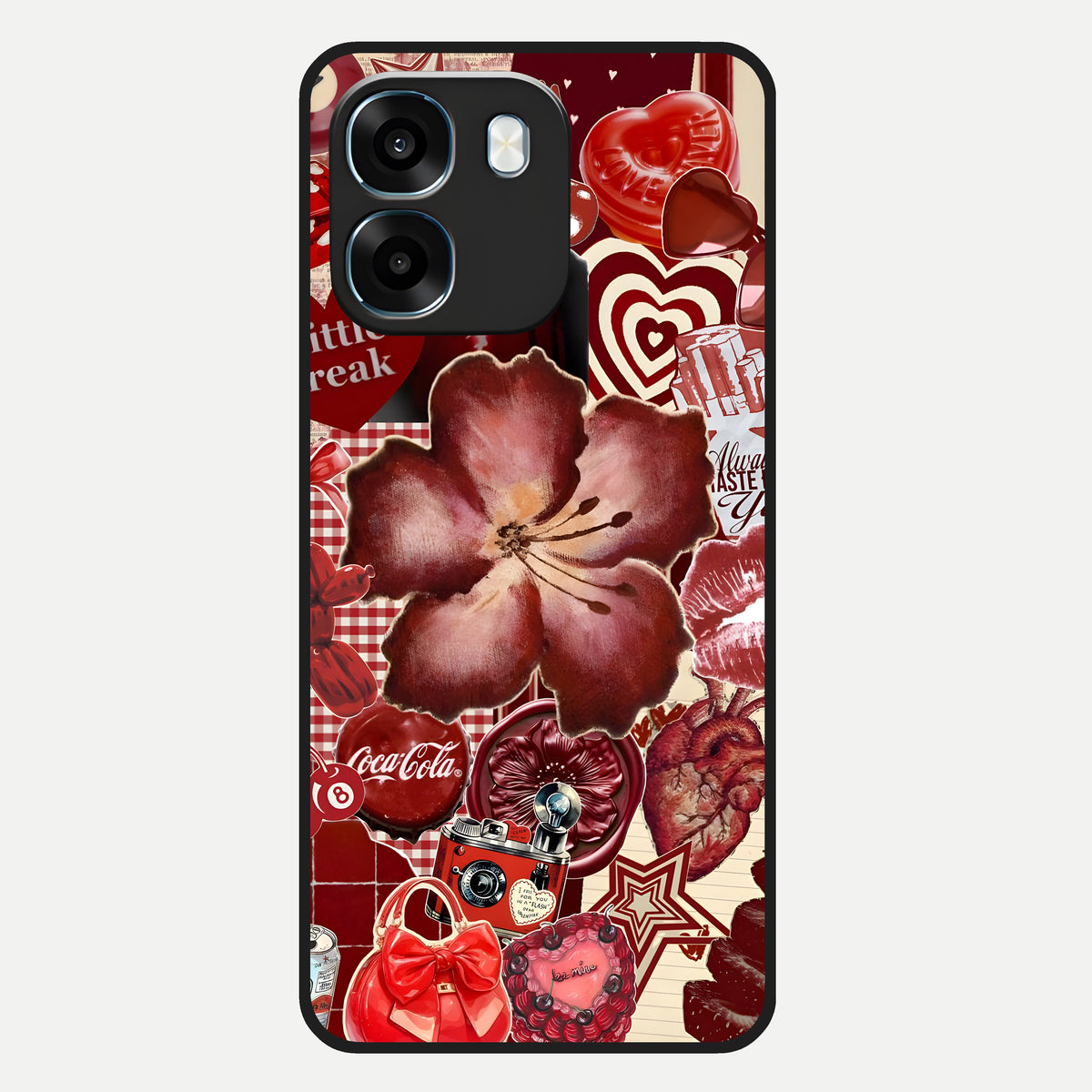  Aesthetic Little Freak Glass Case For Oppo K14 5G back cover – full design glossy printed glass finish