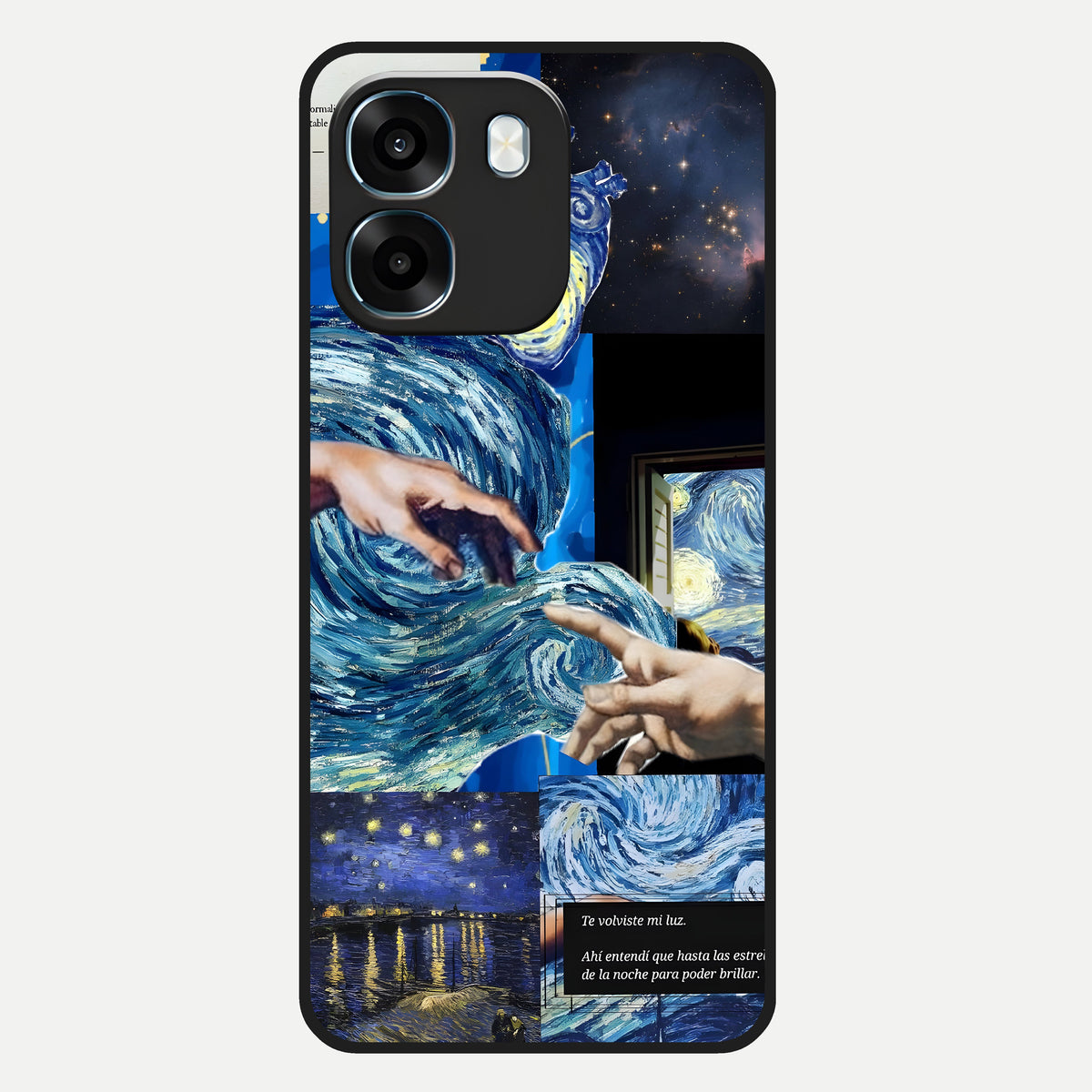 Aesthetic Vando Hands Glass Case For Oppo K14 5G back cover – full design glossy printed glass finish