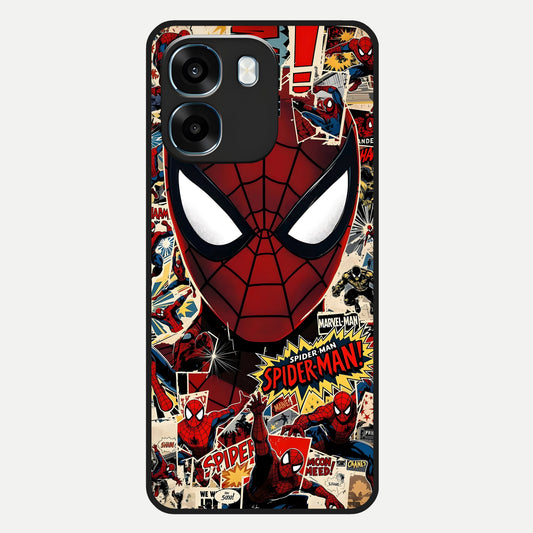  Aesthetic Wonder Spider Glass Case For Oppo K14 5G back cover – full design glossy printed glass finish
