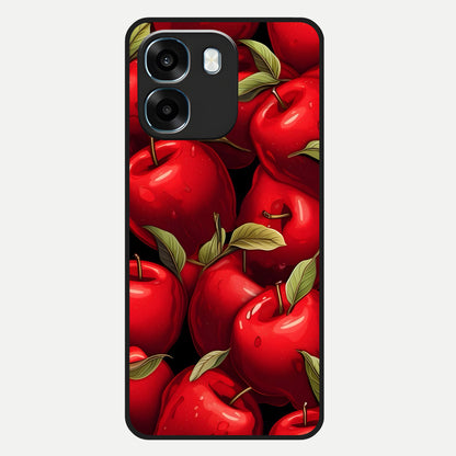  Apple Pattern Glass Case For Oppo K14 5G back cover – full design glossy printed glass finish