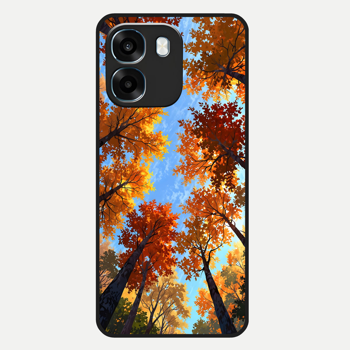  Autumn Sky Rise Glass Case For Oppo K14 5G back cover – full design glossy printed glass finish