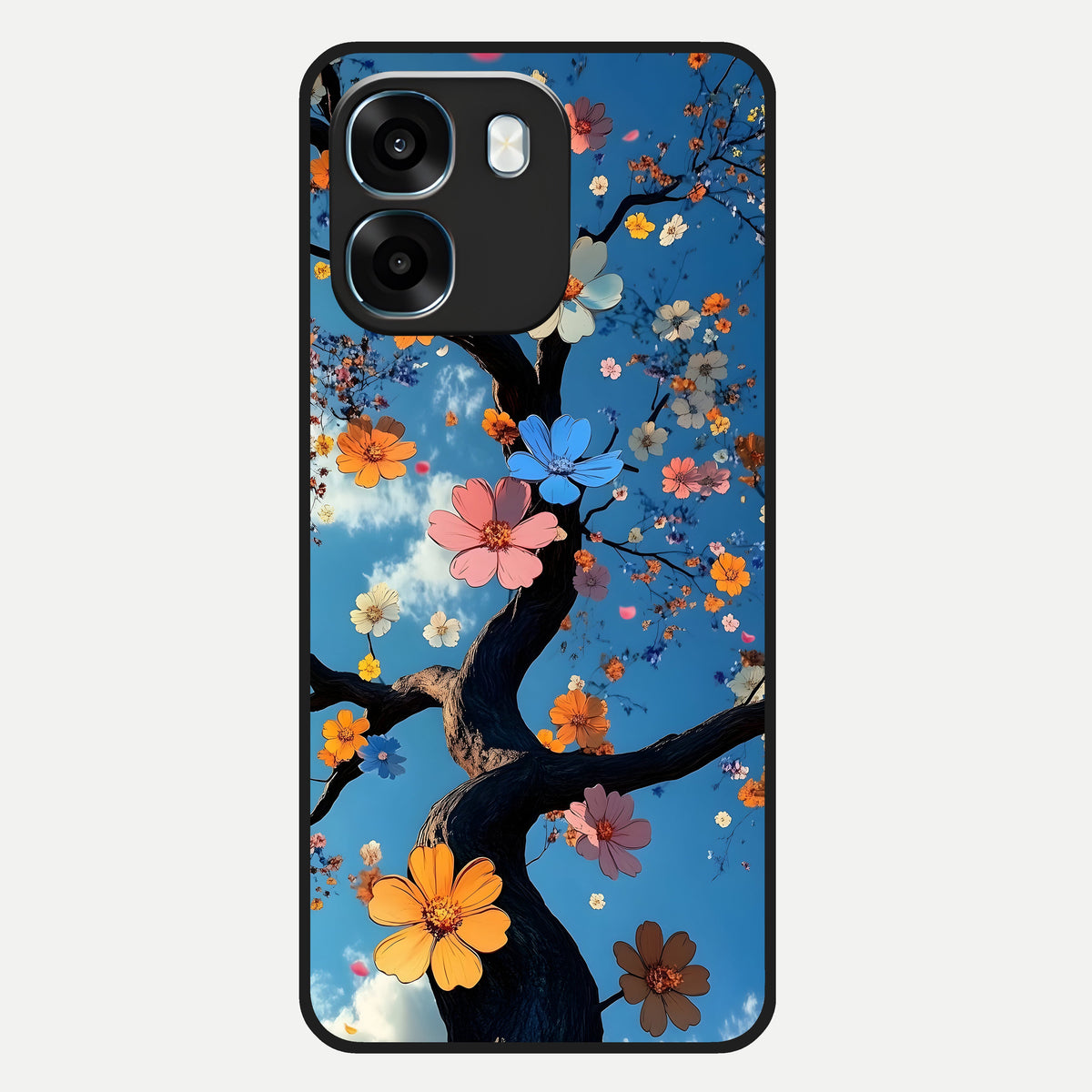  Blossom Dream Sky Glass Case For Oppo K14 5G back cover – full design glossy printed glass finish