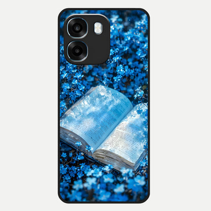  Blue Bloom Tales Glass Case For Oppo K14 5G back cover – full design glossy printed glass finish